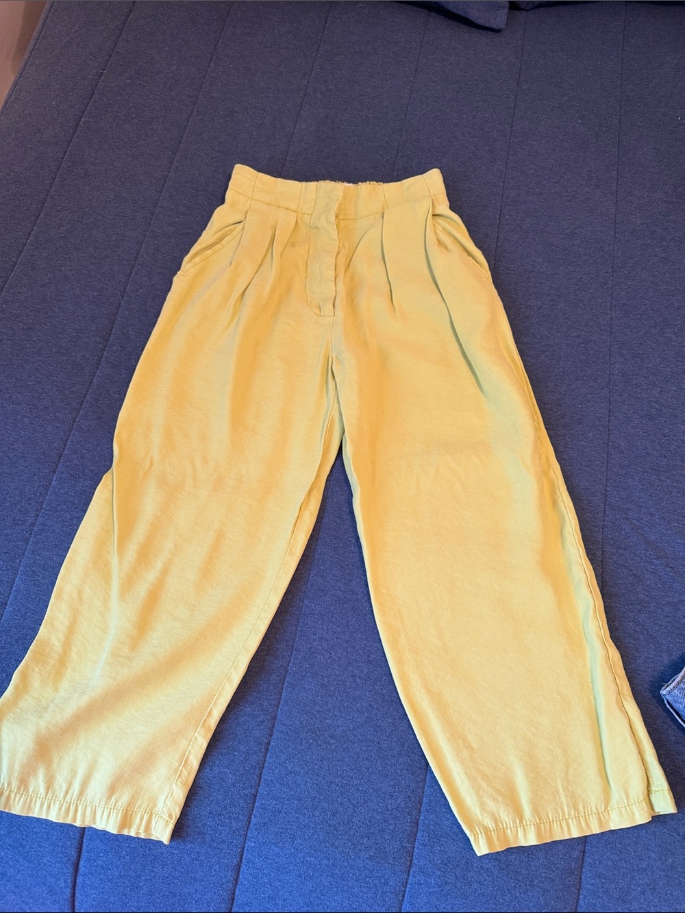 Zara Sunlit green High-Waist Wide Leg Pants for kids